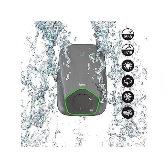HERA Chargepack Personal 22 KW Soketli Elektrikli Araç Şarj Ünitesi Gri