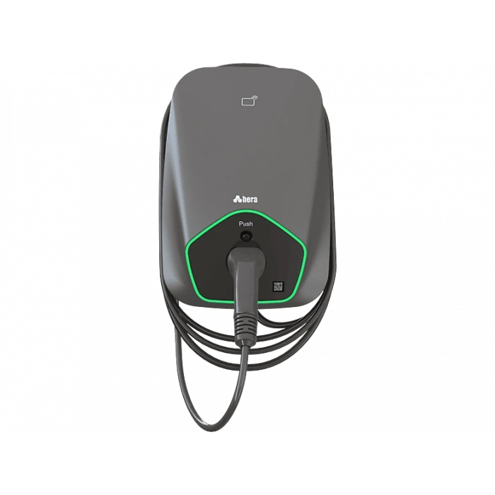 HERA Chargepack Personal 7.4 KW Kablolu (5m Type2) Elektrikli Araç Şarj Ünitesi Gri