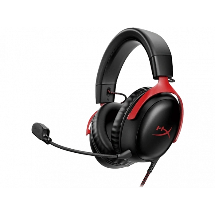 HYPERX Cloud III Red Headset 727A9AA Kablolu Kulak Üstü Kulaklık Siyah Kırmızı