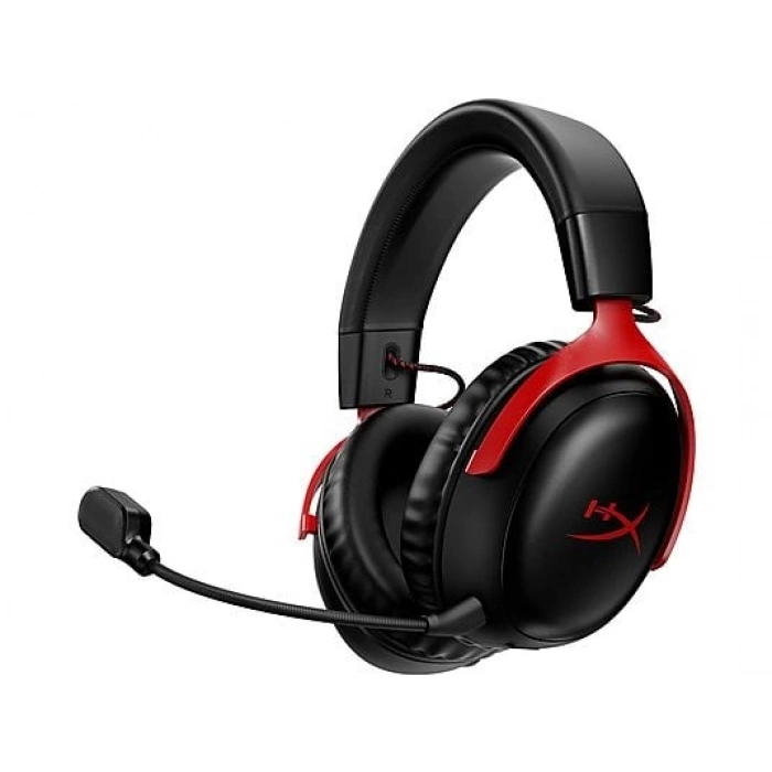 HYPERX Cloud III Wireless Kulak Üstü Oyuncu Kulaklığı Siyah Kırmızı