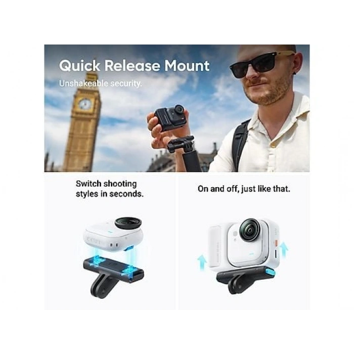 INSTA360 Go Ultra Aksiyon Kamerası Beyaz