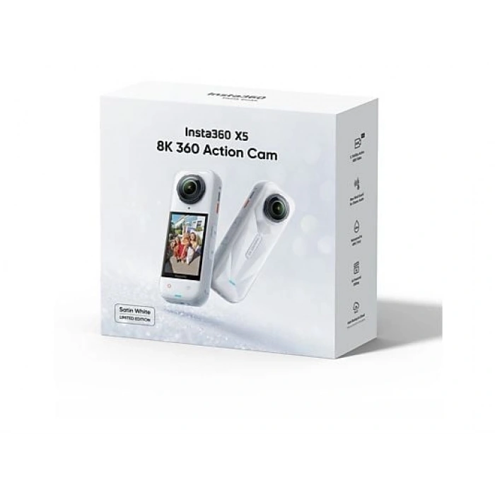 INSTA360 X5 360° Aksiyon Kamerası Beyaz