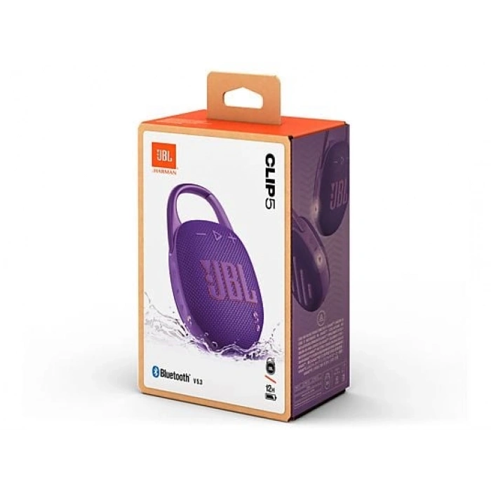 JBL Clip 5 Taşınabilir Bluetooth Hoparlör Mor