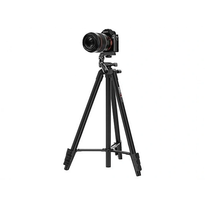 KINGJOY VT-831SCB Uzaktan Kumandalı + Cep Telefonu Standlı Video Tripodu Siyah (Medium)