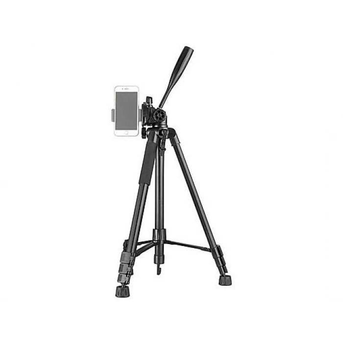 KINGJOY VT-860SCB Uzaktan Kumandalı + Cep Telefonu Standlı Video Tripodu Siyah (Large)