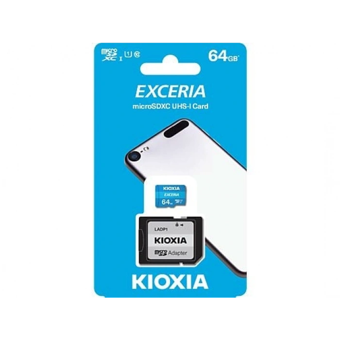 KIOXIA 64GB Exceria Micro SDXC UHS-1 C10 100MB/sn Hafıza Kartı