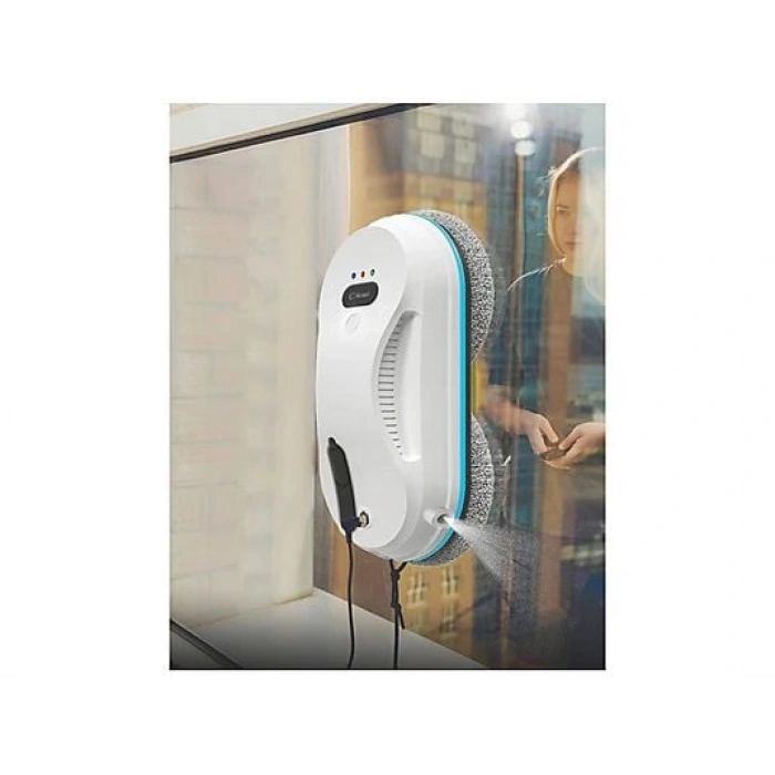KIWI KWC-7130 Uzaktan Kumandalı Sıvı Püskürtmeli Cam Silme Robotu Beyaz