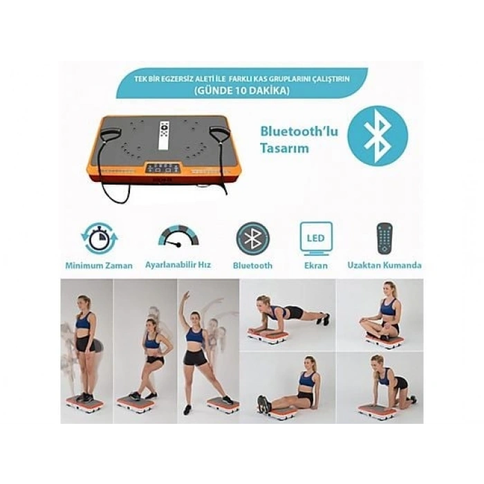 KOCHLER Bluetoothlu Shaper Titreşimli Kumandalı Egzersiz Aleti