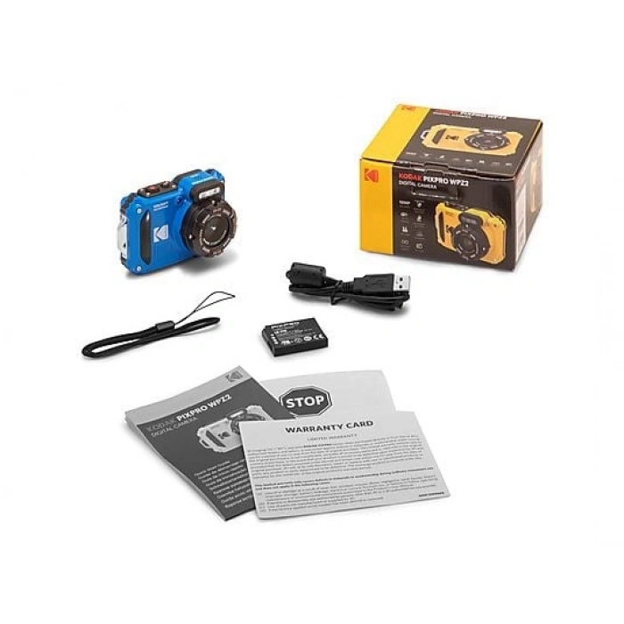 KODAK Pixpro WPZ2 4X Optik Zoom Su Altı Fotoğraf Makinesi Mavi