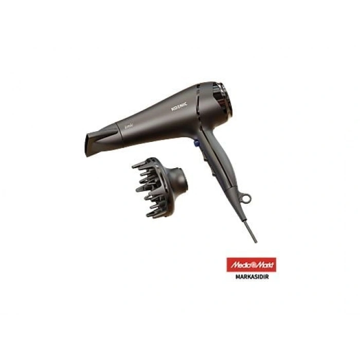 KOENIC KHD 222326 İyonik Bakım 2100 W Saç Kurutma Makinesi Siyah