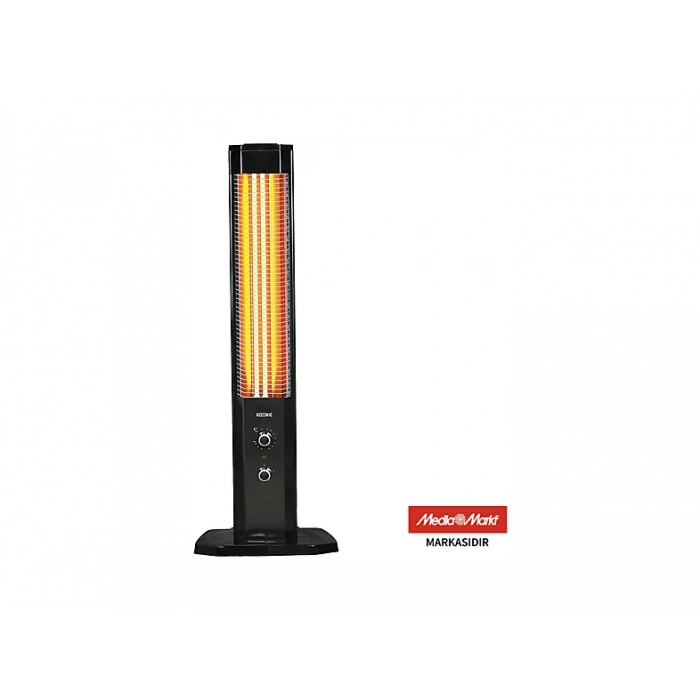 KOENIC KTH 23224 2300 W Çiftli Kule Tipi Isıtıcı Siyah