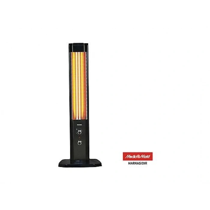 KOENIC KTH 23224 2300 W Çiftli Kule Tipi Isıtıcı Siyah