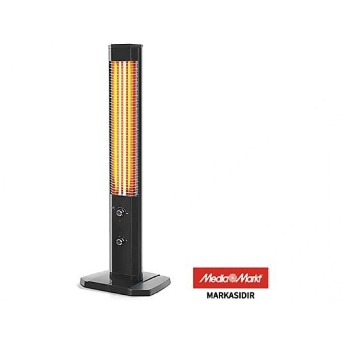 KOENIC KTH 23224 2300 W Çiftli Kule Tipi Isıtıcı Siyah