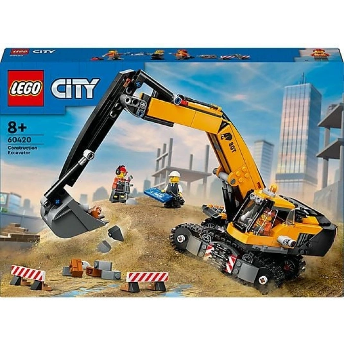 LEGO 60420 City Sarı İnşaat Ekskavatörü