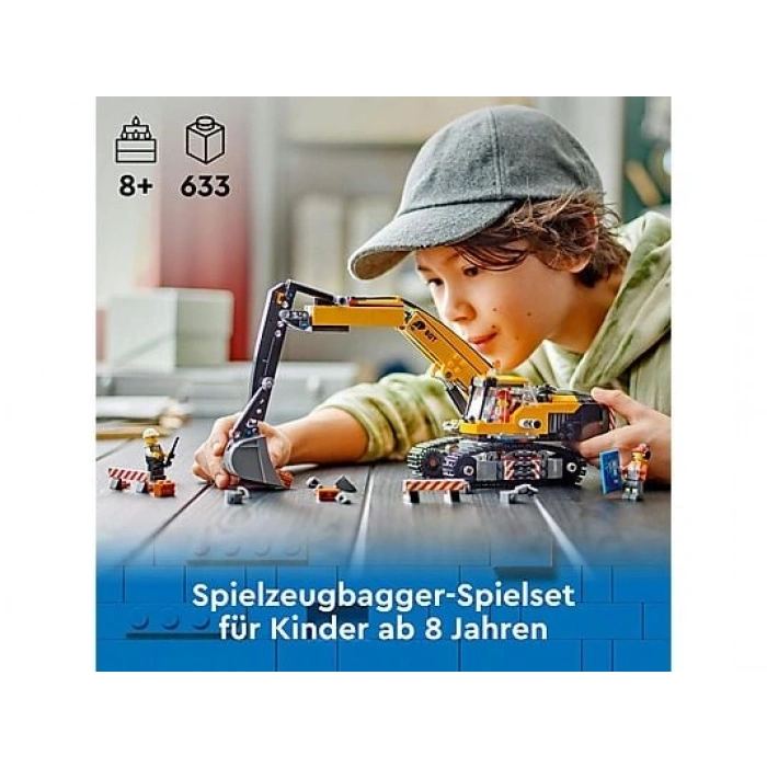 LEGO 60420 City Sarı İnşaat Ekskavatörü
