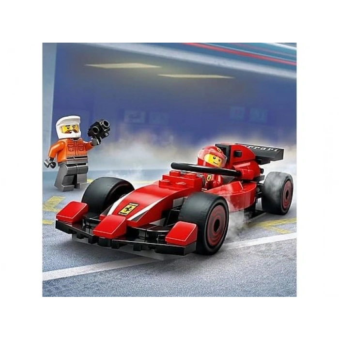 LEGO 60443 City Ferrari Arabalı F1 Pit Stop ve Pit Ekibi