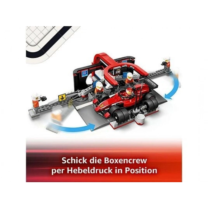 LEGO 60443 City Ferrari Arabalı F1 Pit Stop ve Pit Ekibi