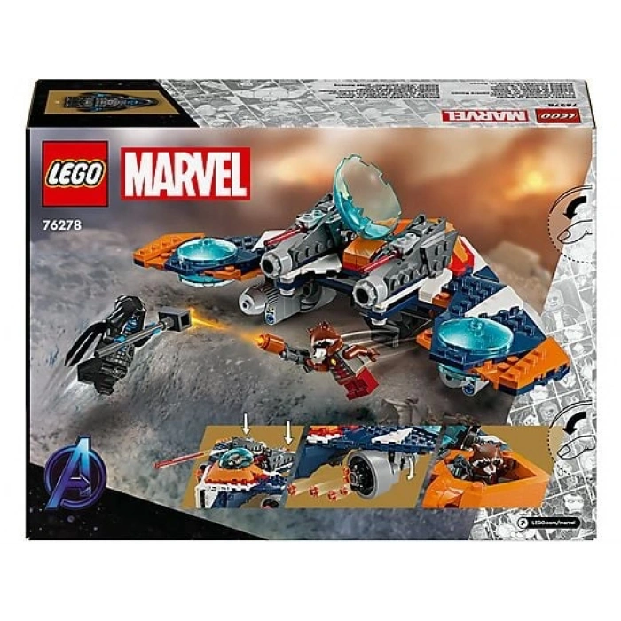 LEGO 76278 Marvel Rocketin Warbird Aracı Ronana Karşı