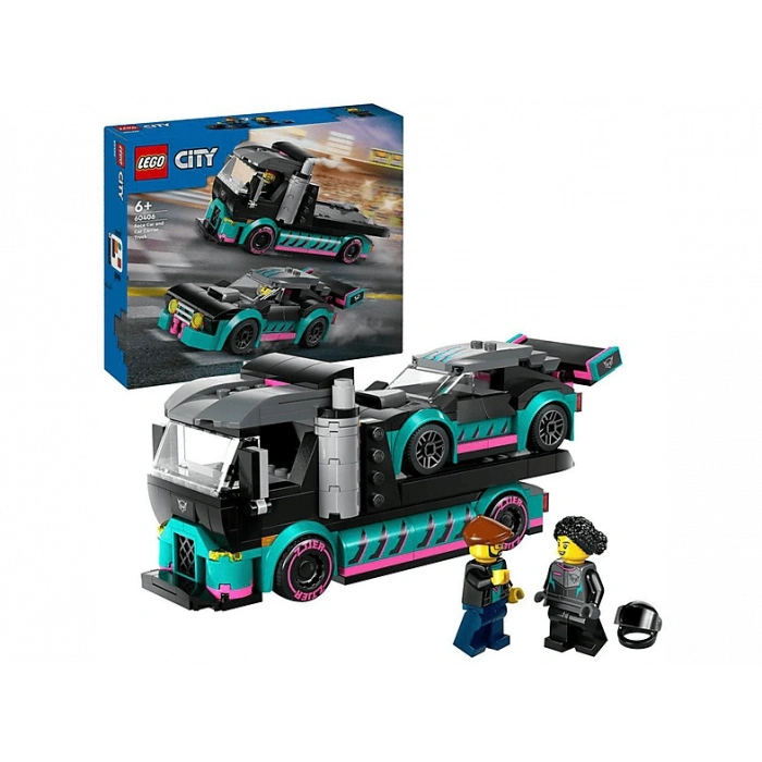 LEGO Yarış Arabası ve Araba Taşıyıcı Kamyon 60406