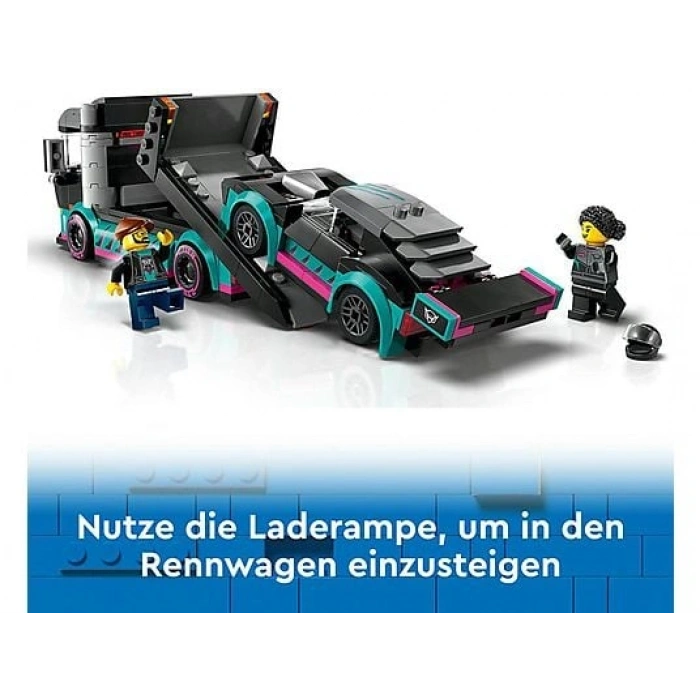 LEGO Yarış Arabası ve Araba Taşıyıcı Kamyon 60406
