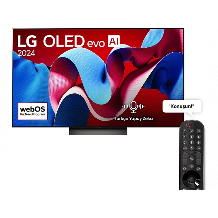 LG OLED55C46 55 inç 139 Ekran 4K Smart AI Sihirli Kumanda Dolby Vision webOS24 OLED evo TV