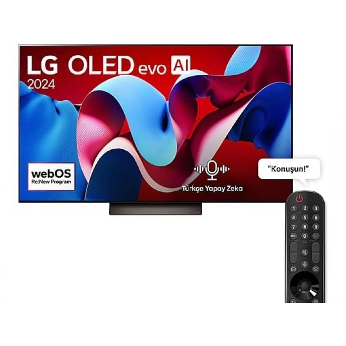 LG OLED55C46 55 inç 139 Ekran 4K Smart AI Sihirli Kumanda Dolby Vision webOS24 OLED evo TV