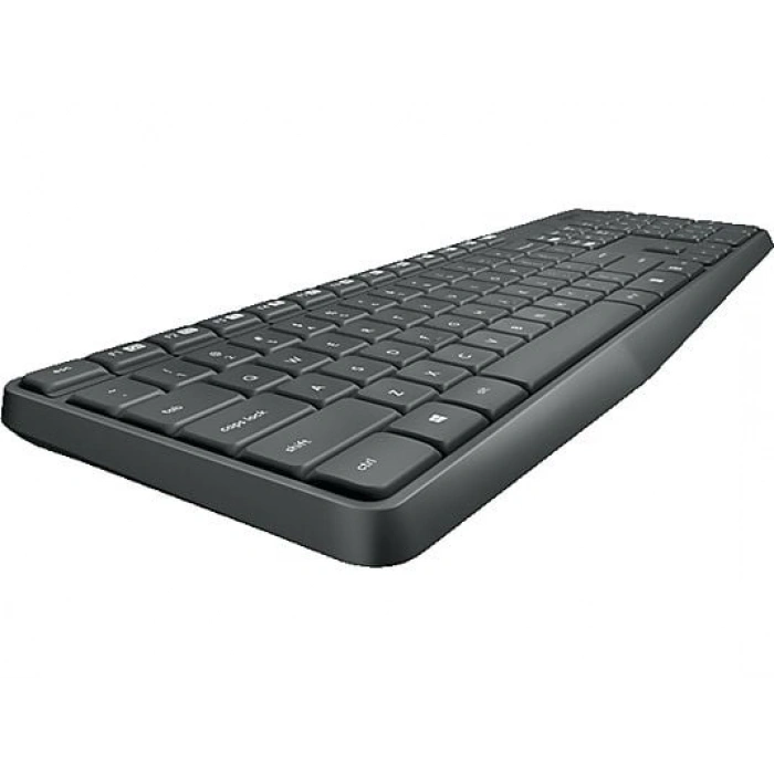 LOGITECH MK235 USB Alıcılı Kablosuz Türkçe Q Klavye Mouse Seti - Siyah