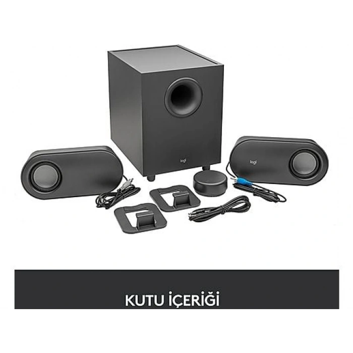 LOGITECH Z407 Subwoofer 2.1 Kablolosuz Bluetooth Bilgisayar Hoparlörü Siyah