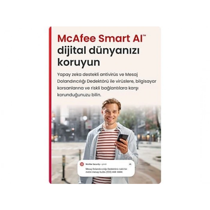 MCAFEE(UE) LiveSafe (Windows, macOS, Android, iOS, ChromeOS) - Sınırsız Cihaz - 1 Yıllık Abonelik (Ürün Anahtar Kartı)