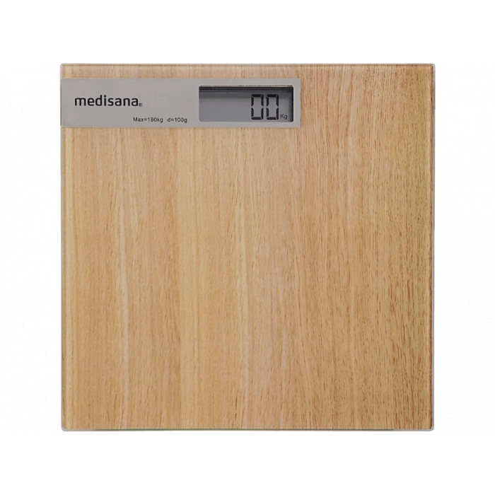 MEDISANA MED-48440 Ahşap Görünümlü Cam Baskül Açık Kahverengi