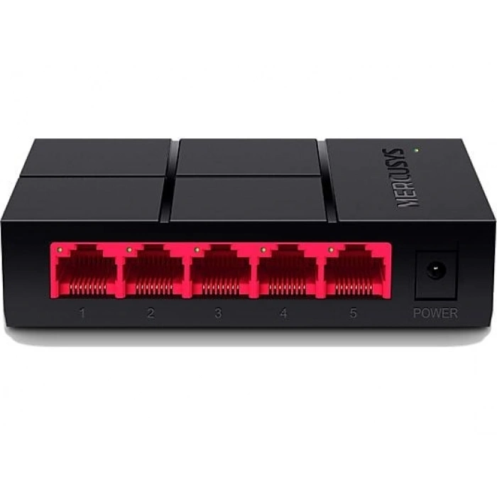 MERCUSYS MS105G 5-Port 10/100/1,000 Mbps Desktop Kablolu Switch Siyah