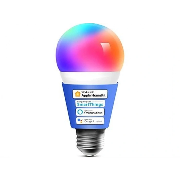 MEROSS Wi-Fi Uzaktan Kontrollü Akıllı Enerji Tasarruflu 810 Lümen RGB LED Ampul
