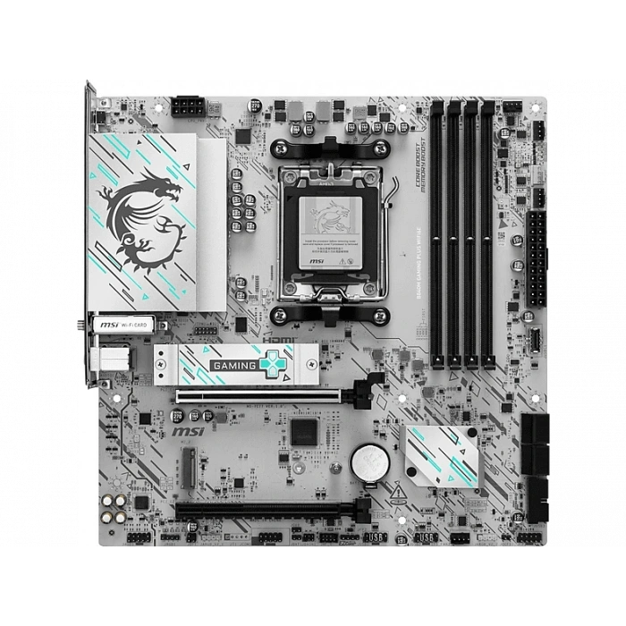 MSI Gaming Plus WiFi6E  (8000MHz)OC M.2 HDMI/USB-C PCIe 4.0 AM5 AMD B840 DDR5 Micro ATX Anakart