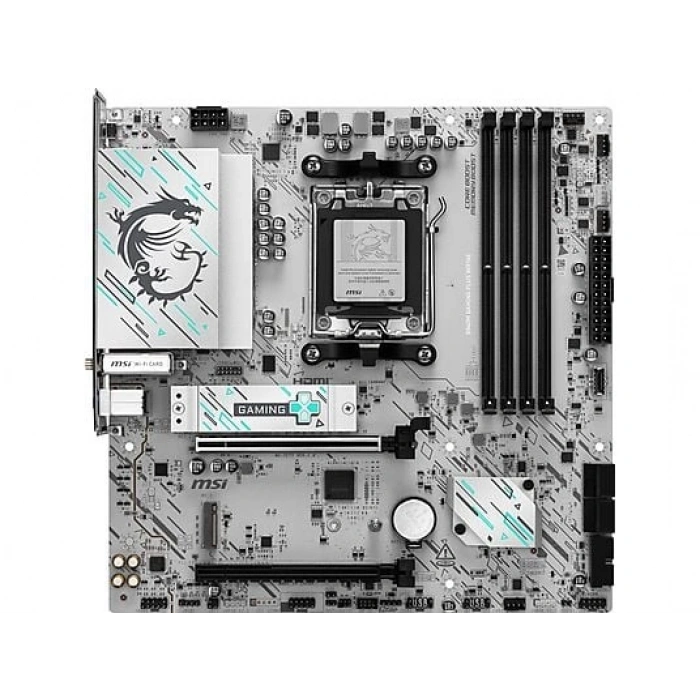 MSI Gaming Plus WiFi6E  (8000MHz)OC M.2 HDMI/USB-C PCIe 4.0 AM5 AMD B840 DDR5 Micro ATX Anakart