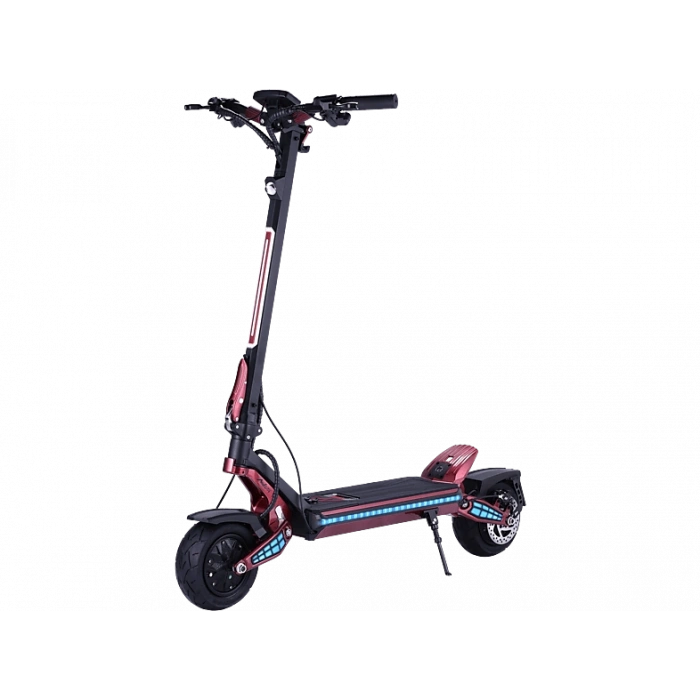 MUKUTA 9 800 W 70 Km Menzil Elektrikli Scooter Siyah Kırmızı