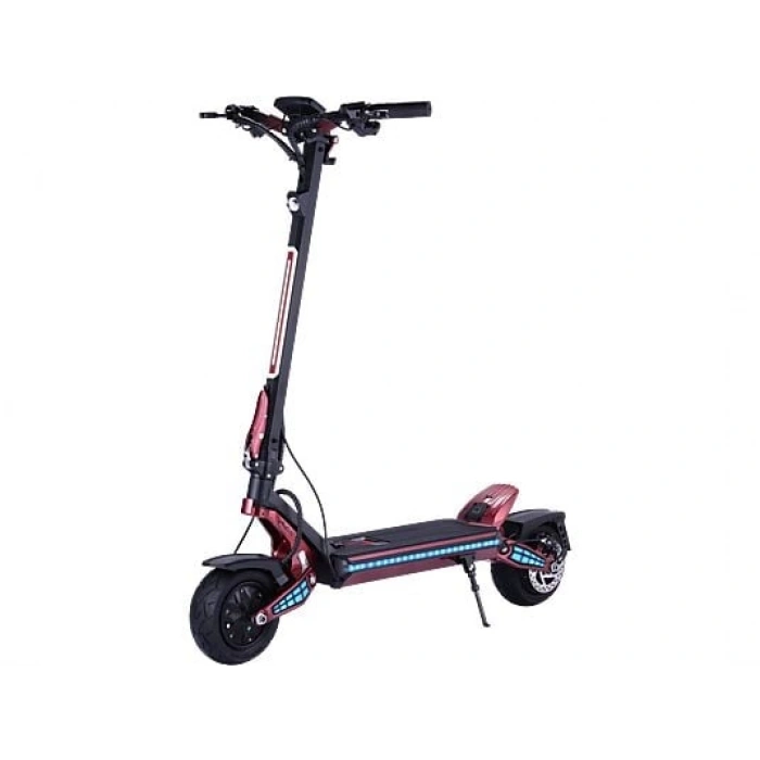 MUKUTA 9 800 W 70 Km Menzil Elektrikli Scooter Siyah Kırmızı