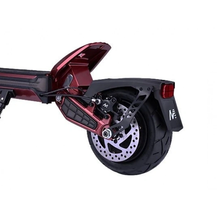 MUKUTA 9 800 W 70 Km Menzil Elektrikli Scooter Siyah Kırmızı