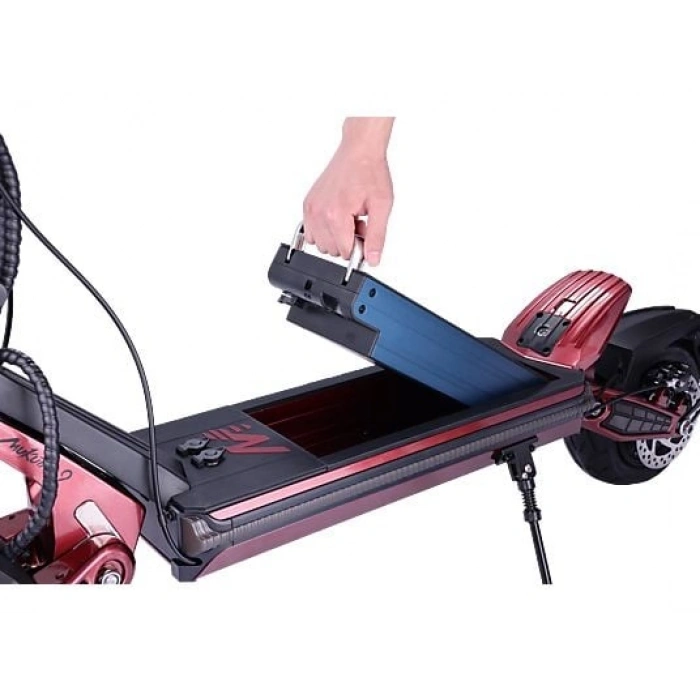 MUKUTA 9 800 W 70 Km Menzil Elektrikli Scooter Siyah Kırmızı