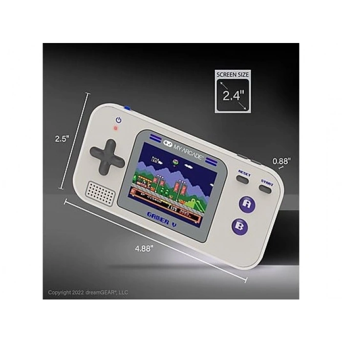 MYARCADE Gamer V Retro Konsol 220 Oyun Gri Mor