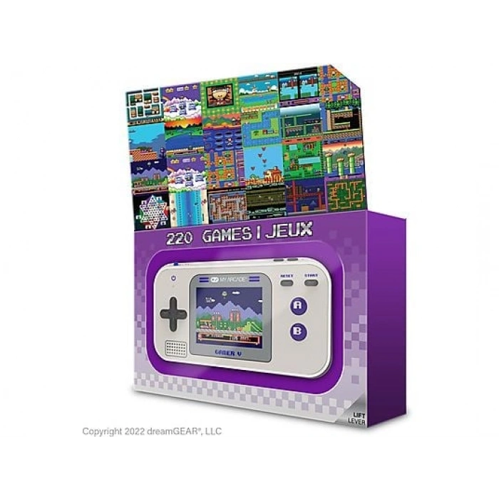 MYARCADE Gamer V Retro Konsol 220 Oyun Gri Mor