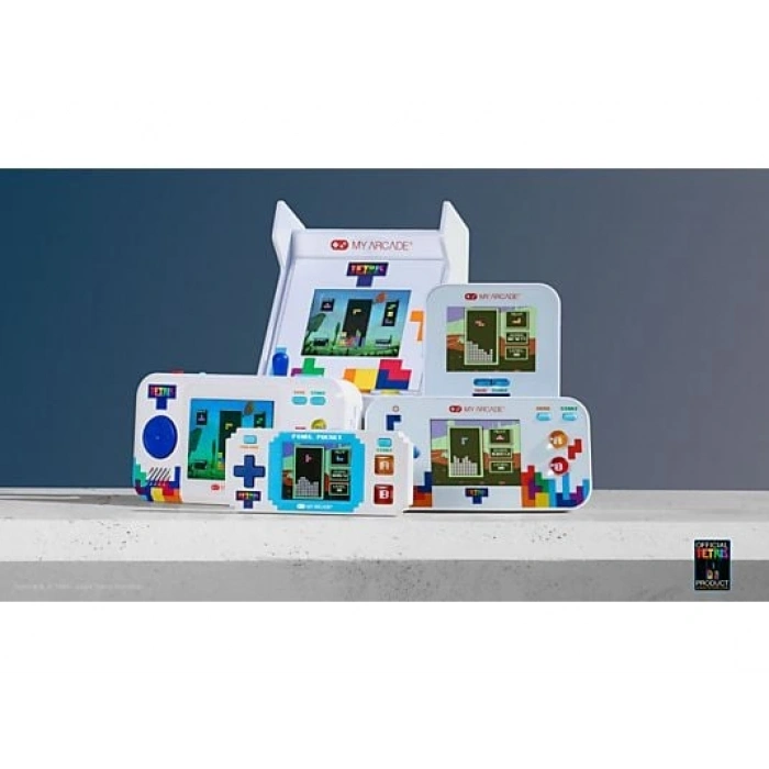 MYARCADE Pixel Pocket Tetris Retro Konsol 11 Oyun