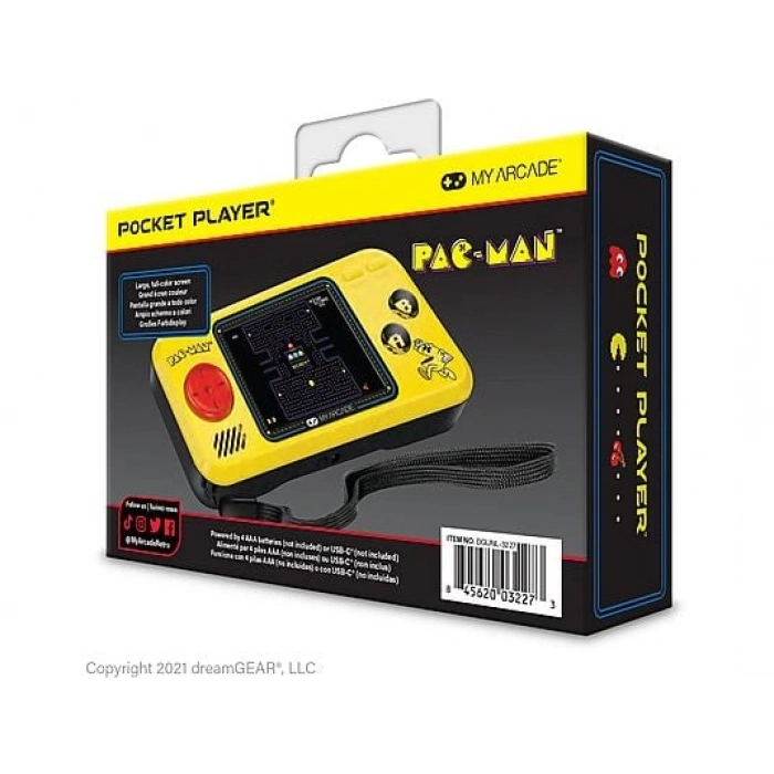 MYARCADE Pocket Player Pac-Man Portable 3 Oyun
