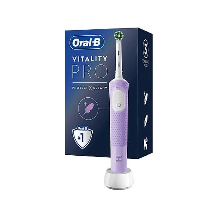 ORAL B D103 Vitality Pro Cross Action Şarjlı Diş Fırçası Lila