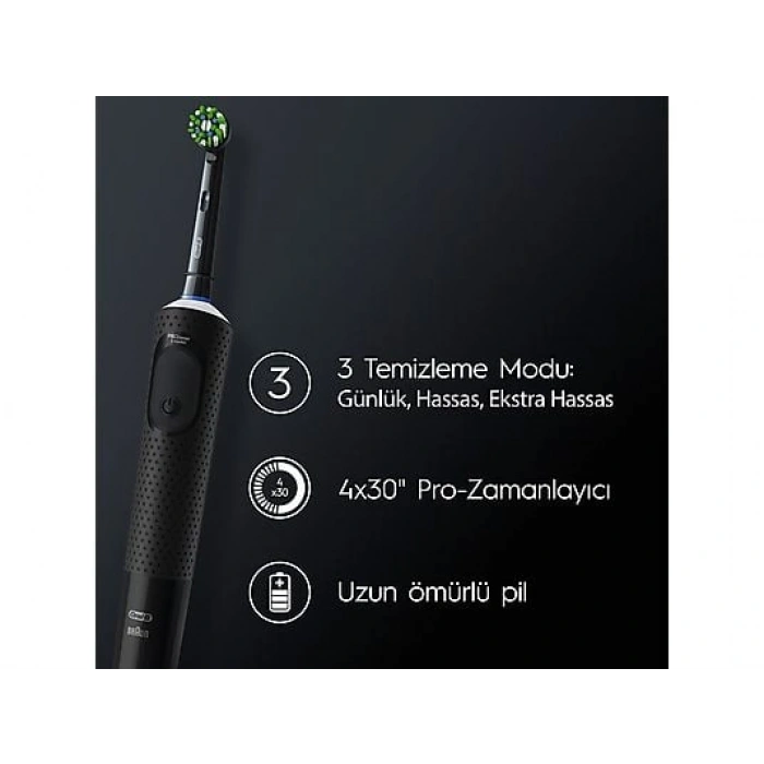 ORAL B D103 Vitality Pro Cross Action Şarjlı Diş Fırçası Siyah