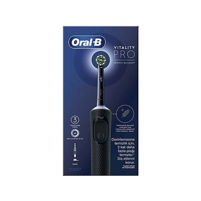 ORAL B D103 Vitality Pro Cross Action Şarjlı Diş Fırçası Siyah