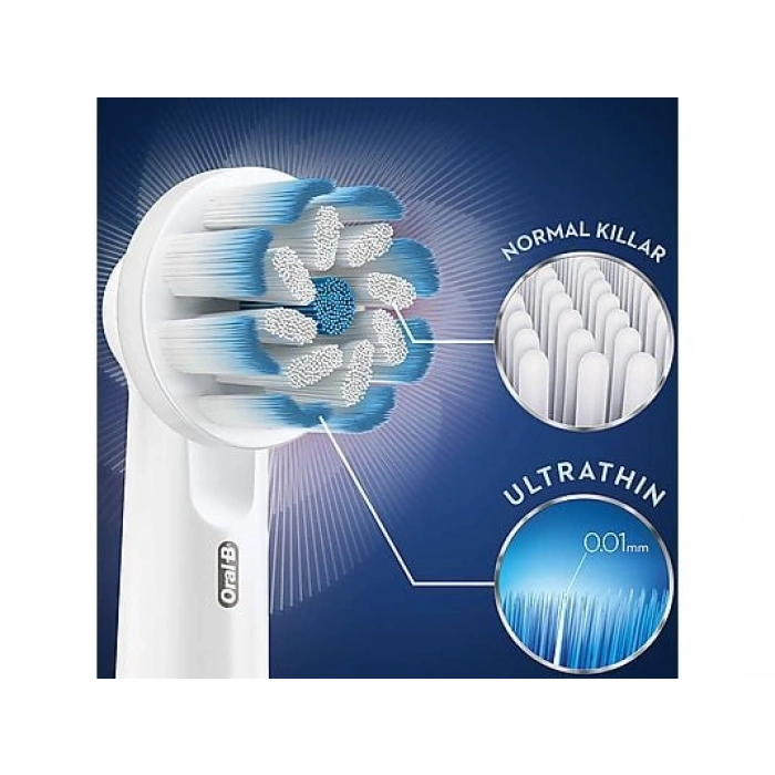 ORAL B EB 60 Sensitive Clean 2li Diş Fırçası Yedek Başlık Beyaz