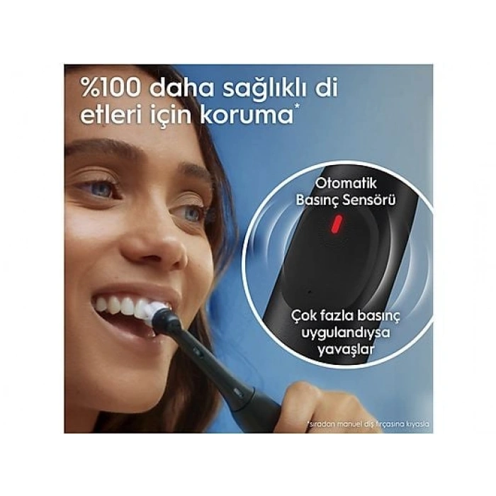 ORAL B IO 2 Serisi Şarjlı Diş Fırçası Siyah + Seyahat Kabı