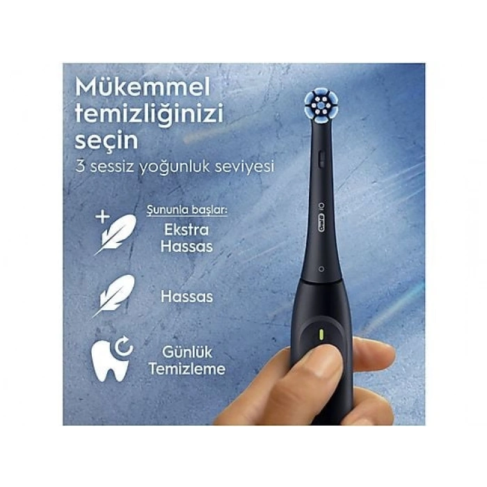 ORAL B IO 2 Serisi Şarjlı Diş Fırçası Siyah + Seyahat Kabı
