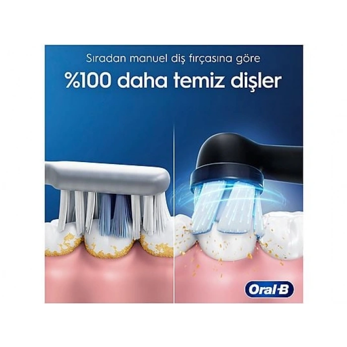 ORAL B IO 2 Serisi Şarjlı Diş Fırçası Siyah + Seyahat Kabı