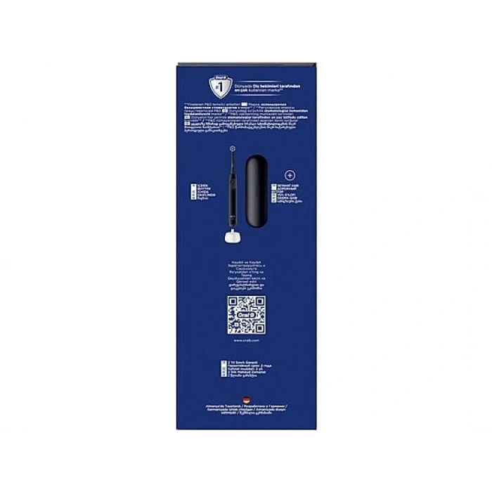 ORAL B IO 2 Serisi Şarjlı Diş Fırçası Siyah + Seyahat Kabı